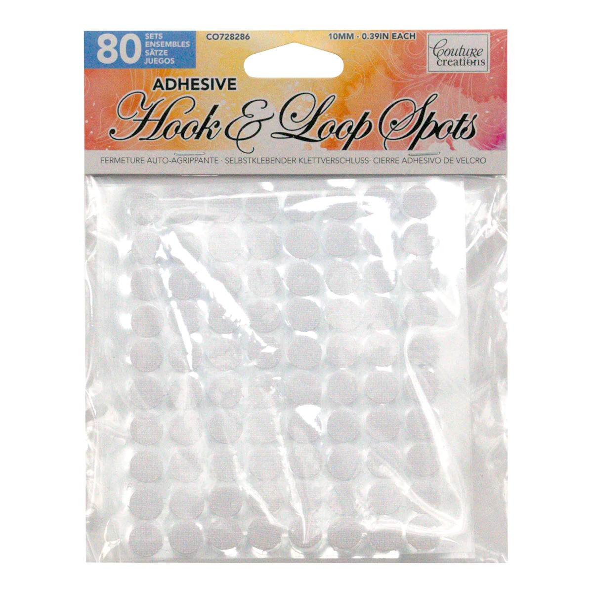 CC Hook & Loop Spots PK80 – Melbourne Arts & Crafts