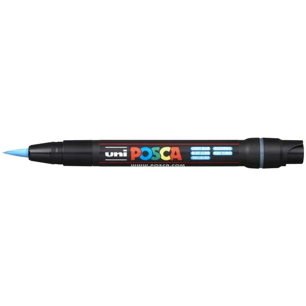 POSCA PCF 350 Brush Light Blue – Melbourne Arts & Crafts